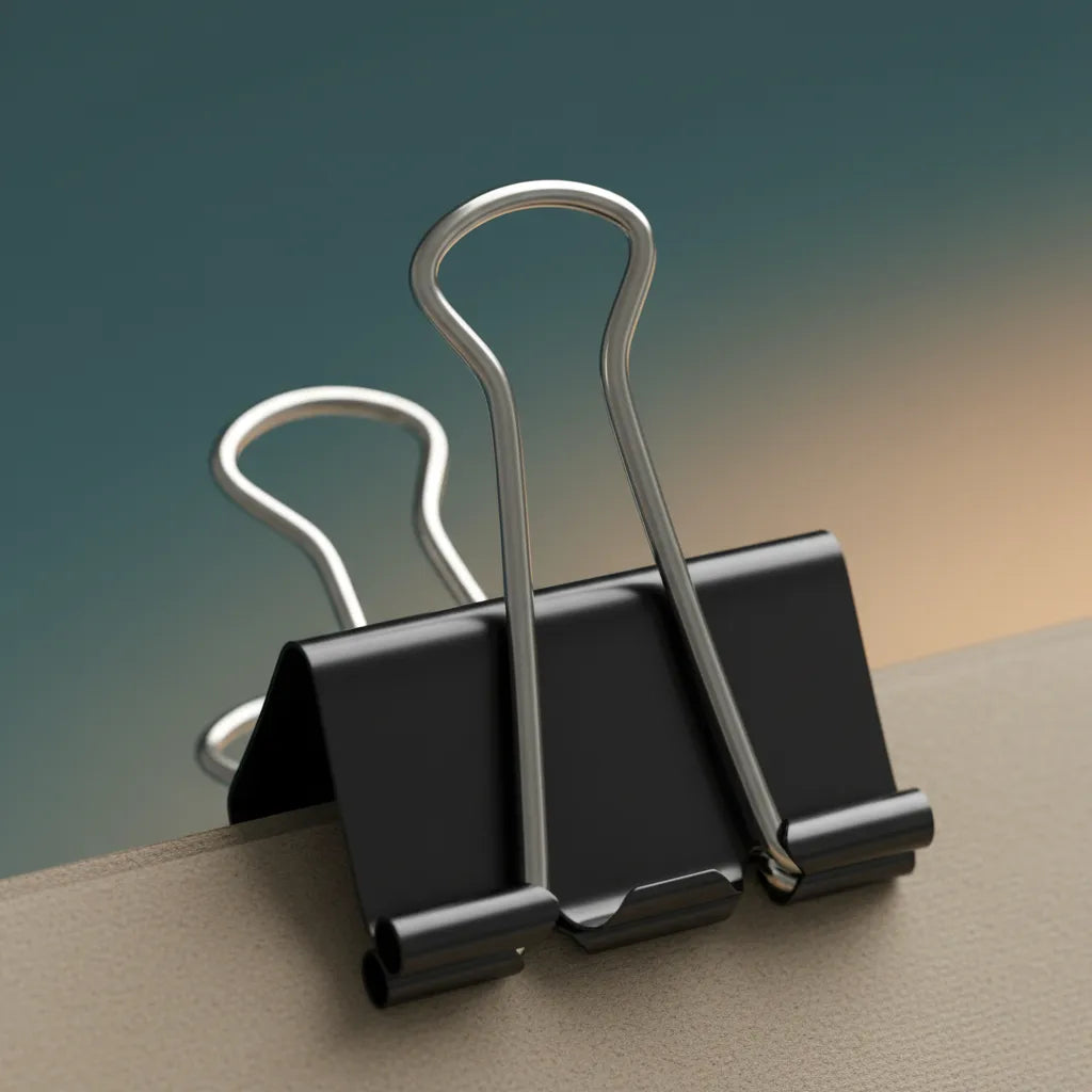 Aprieta Papel De Metal Broche Doble Clip Apreta Papel