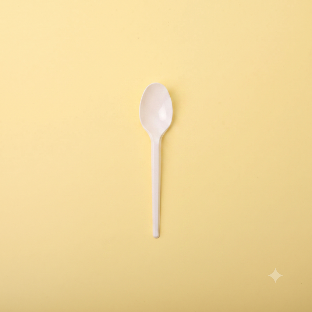 Cucharita Descartable de Plástico 20 Unidades Postre