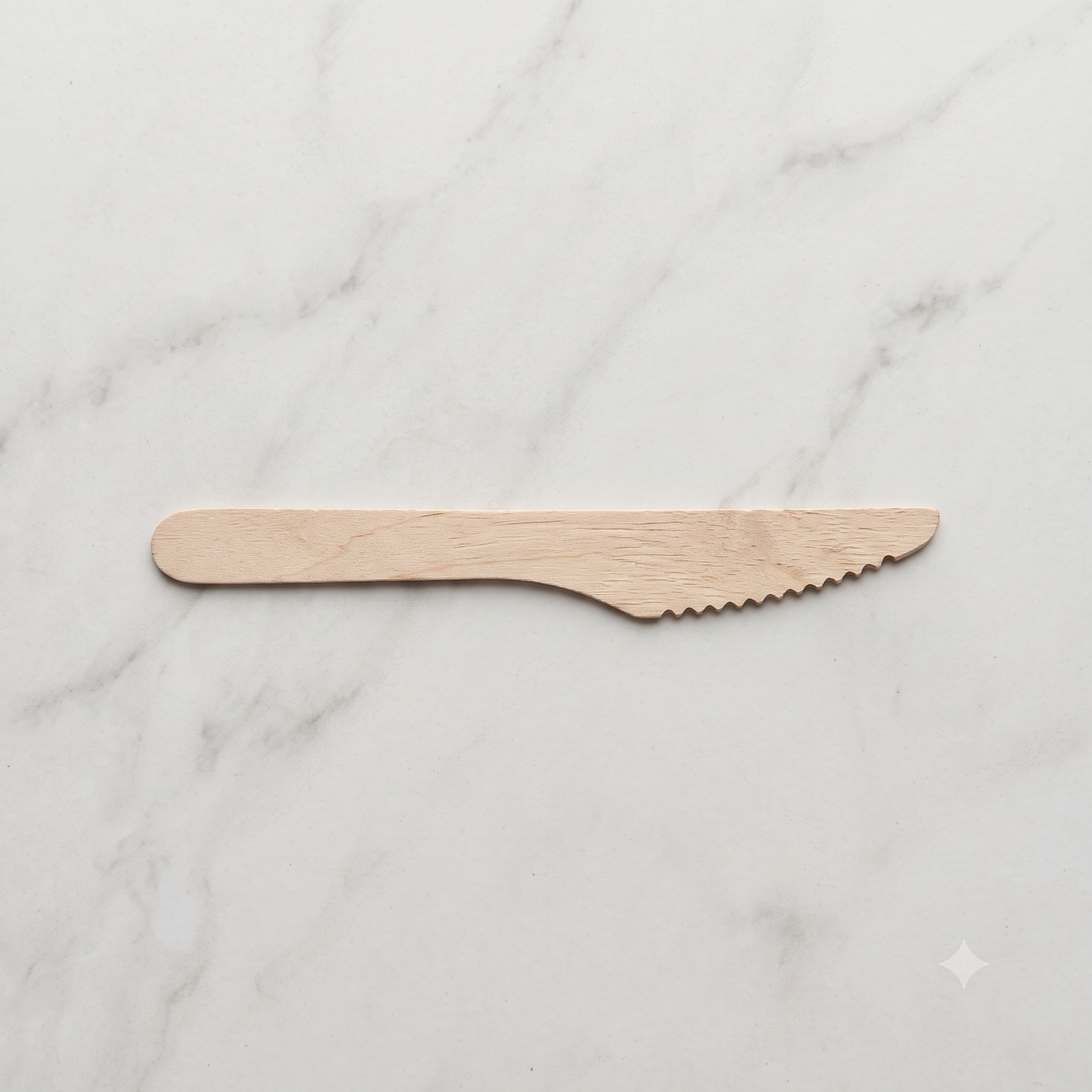 Cuchillo De Madera Ecológica Descartable 16,5 cm 20 unidades