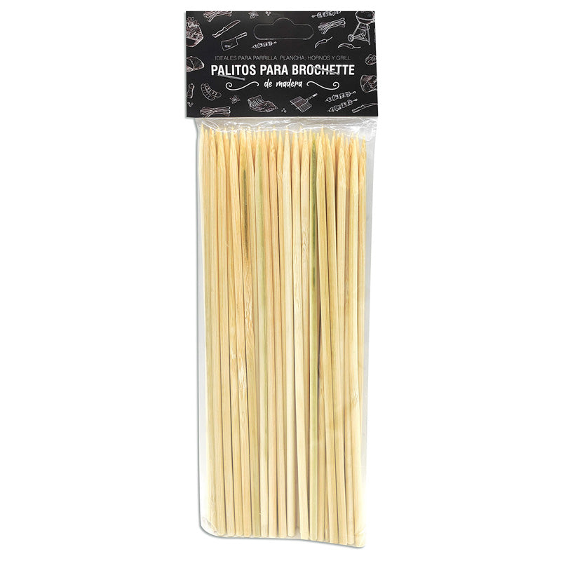 Palo De Brochette Palitos Pinchos Palos Bambú