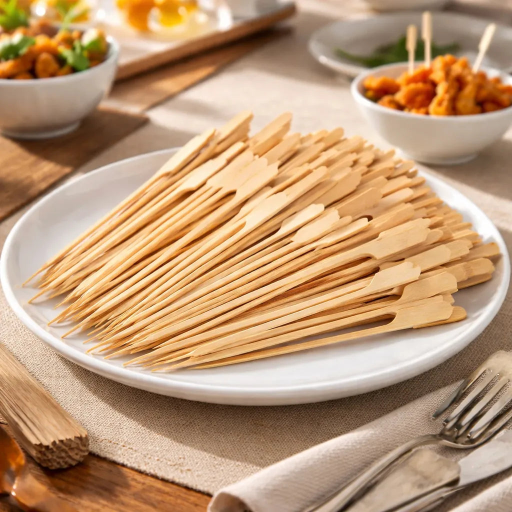 Brochette Tipo Remo Palitos Pinchos Palos Bambú
