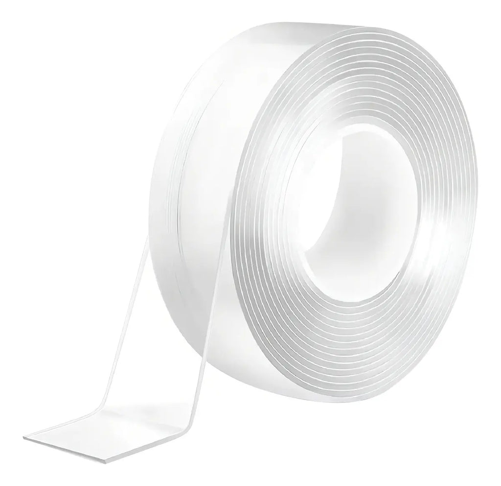 Cinta Adhesiva Doble Faz Doble Cara Transparente Reusable