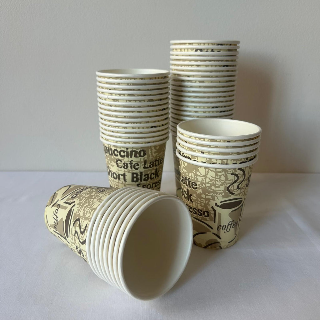 Vaso Descartable para Café Coffe Té 250 ml 50 unidades