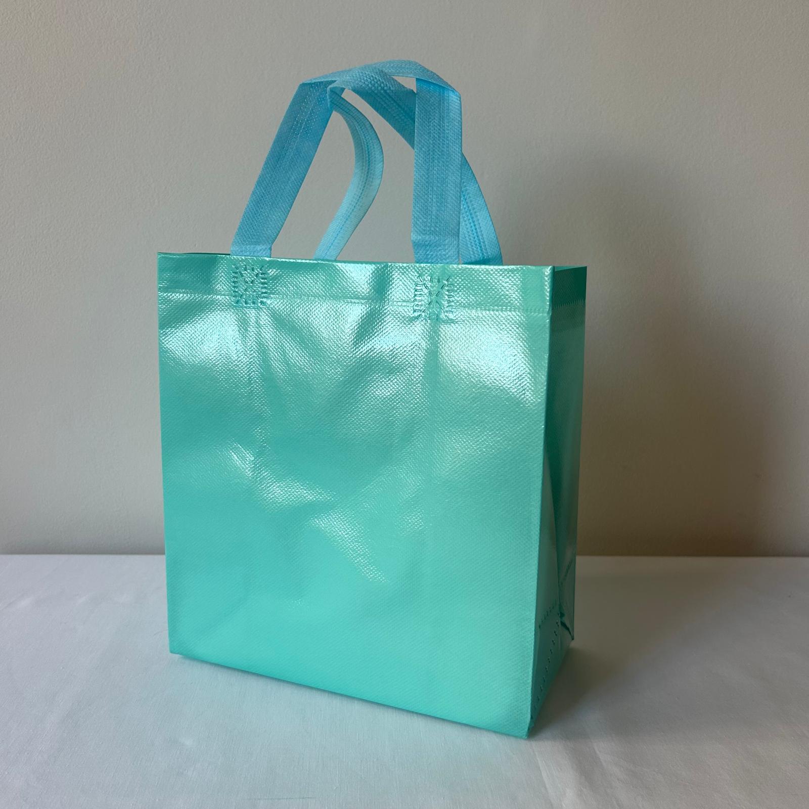Bolsa Tnt Gruesa Pack 6 Unidades Con Asa 23x22x11cm