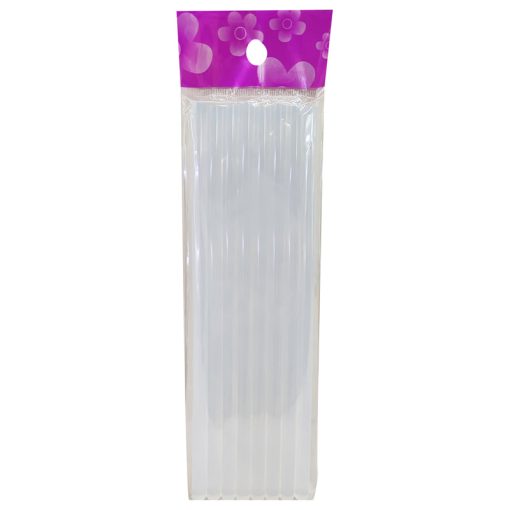 Silicona caliente en barra gruesa 7 mm 8 unidades transparente