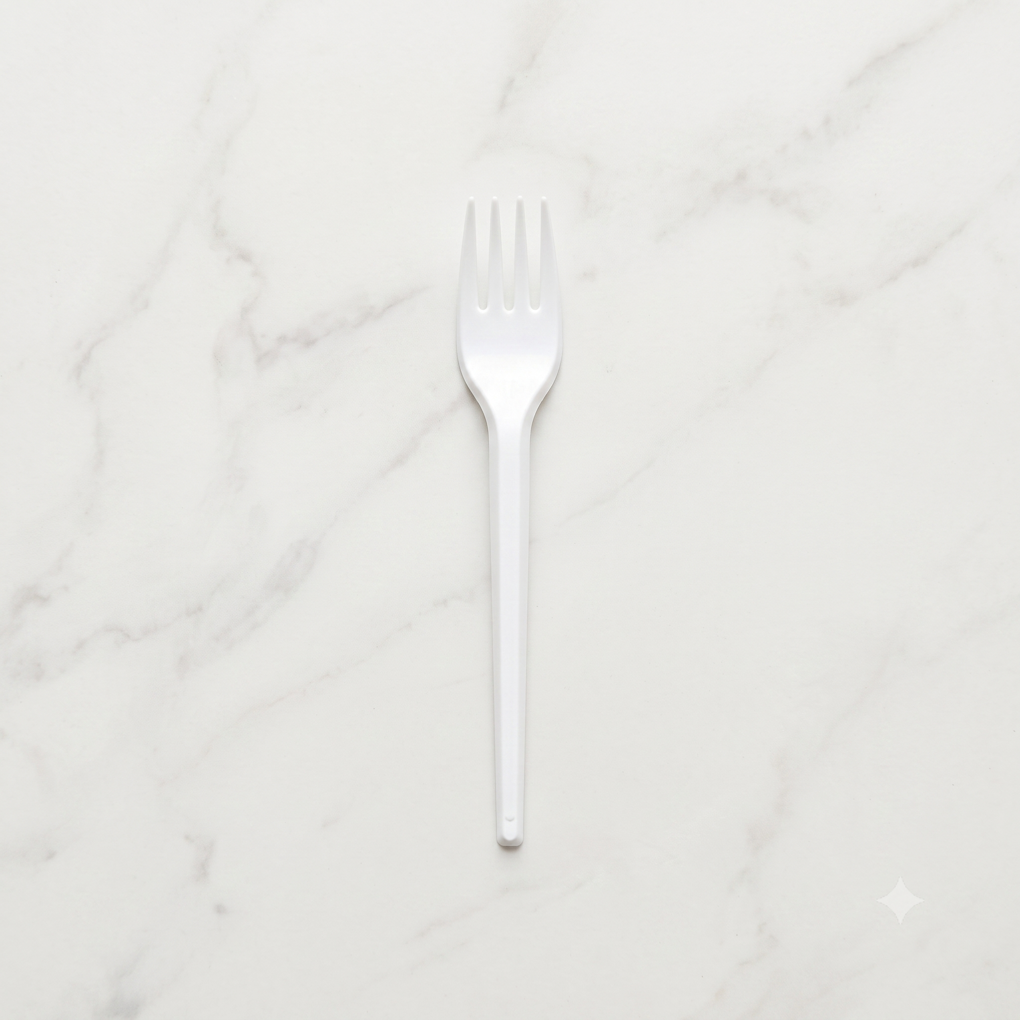 Tenedor Descartable de Plástico 20 Unidades
