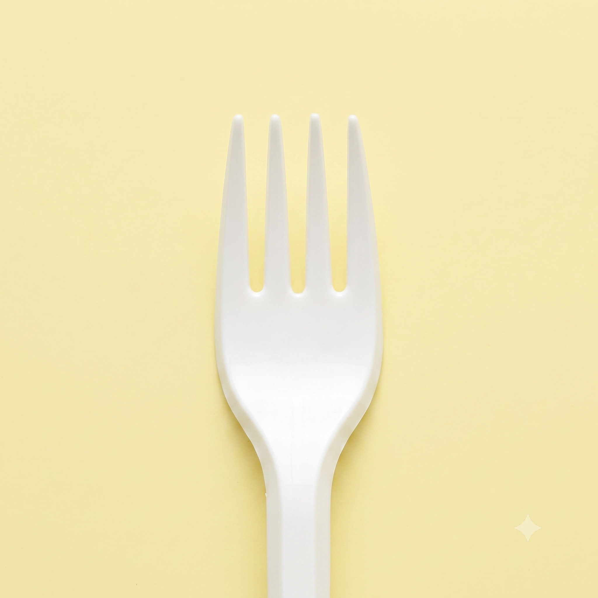 Tenedor Descartable de Plástico 20 Unidades