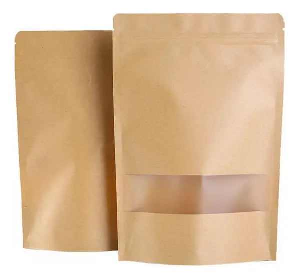 Bolsa Cierre Hermético Con Visor Franja 6 Unidades Kraft
