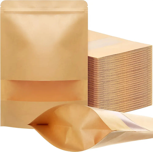 Bolsa Cierre Hermético Con Visor Franja 6 Unidades Kraft