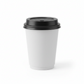 Vaso Café Descartable Con Tapa Coffe Té 220 ml 20 unidades