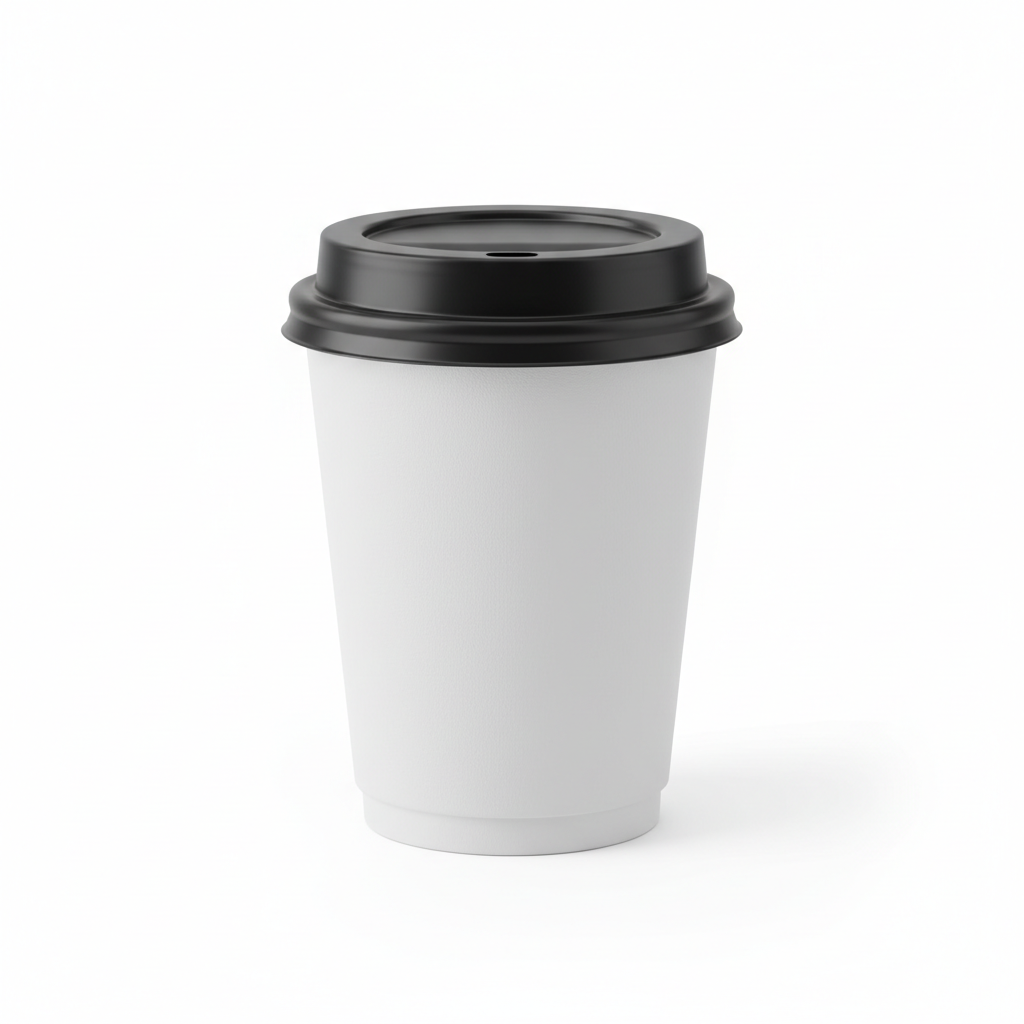 Vaso Café Descartable Con Tapa Coffe Té 220 ml 20 unidades